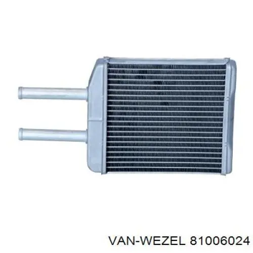 Радиатор отопителя VAN Wezel 81006024