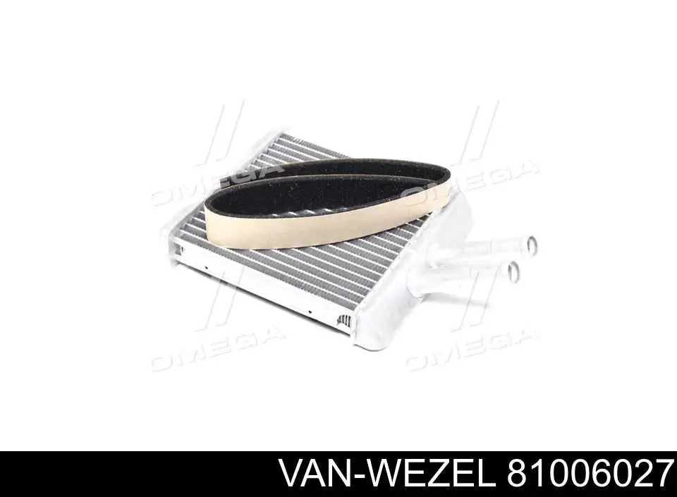 81006027 VAN Wezel радиатор печки