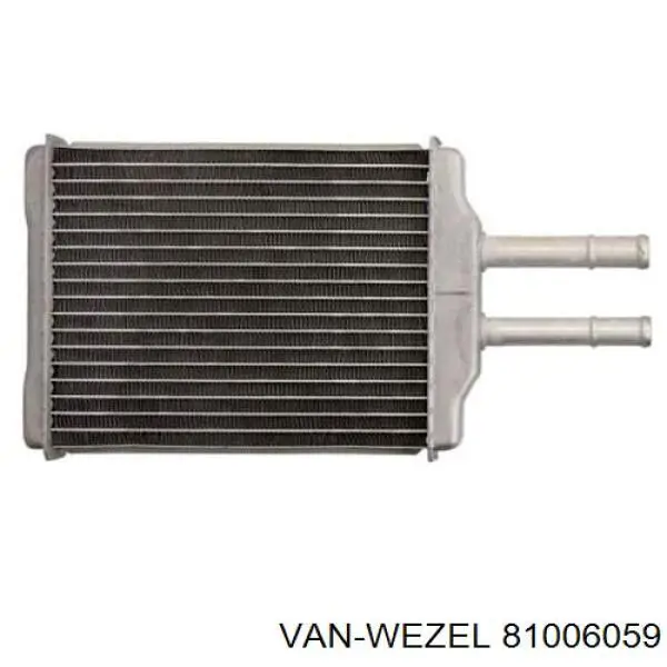 Радиатор печки 81006059 VAN Wezel