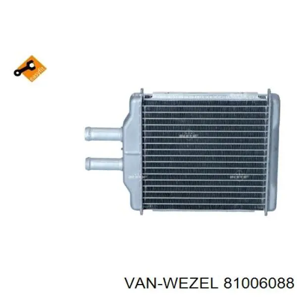 81006088 VAN Wezel Радиатор отопителя салона