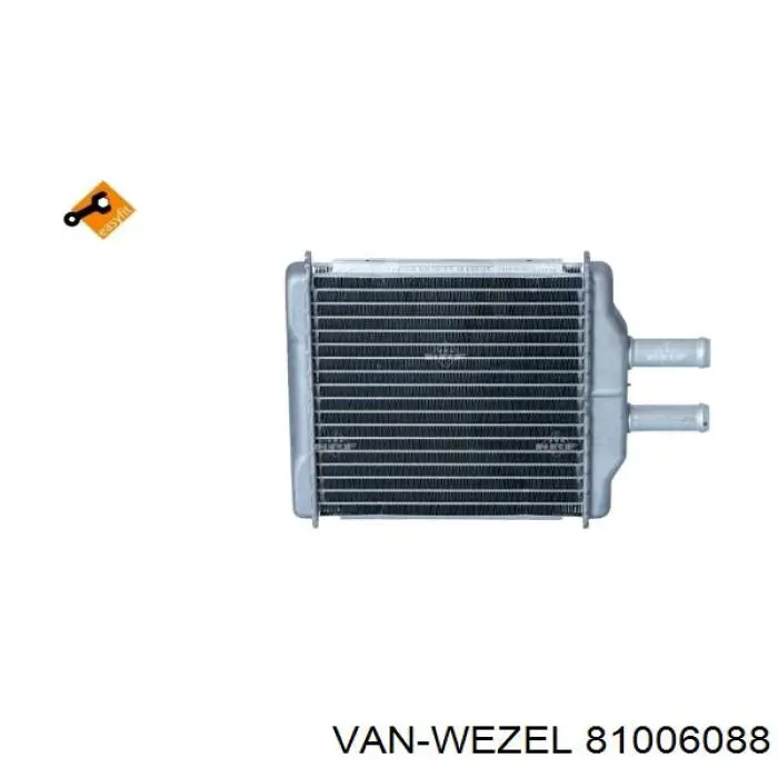 Купить 81006088 VAN Wezel Радиатор печки