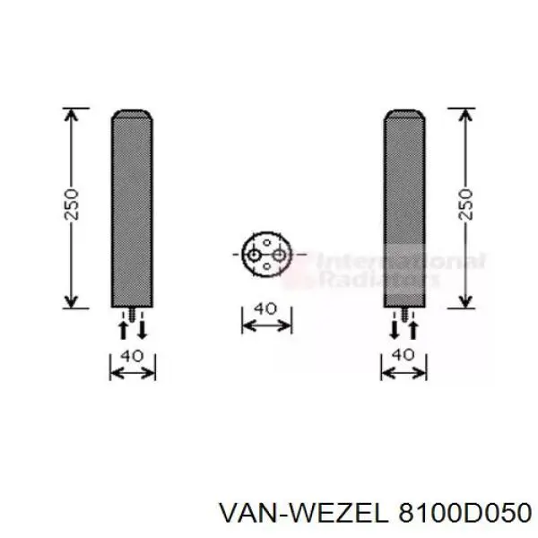 8100D050 VAN Wezel ресивер-осушитель кондиционера