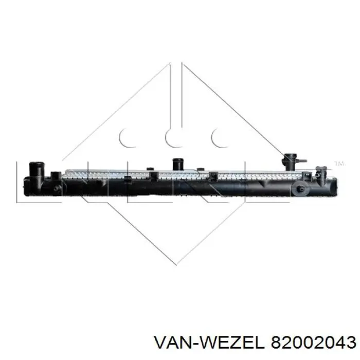 82002043 VAN Wezel радиатор