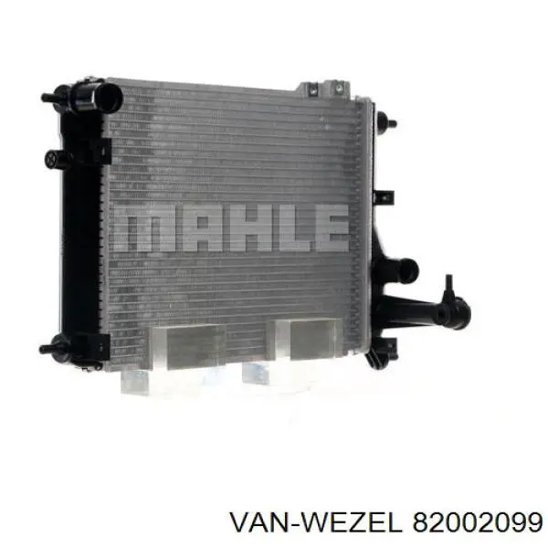 Радиатор охлаждения двигателя VAN Wezel 82002099 цена, от 48.07 USD