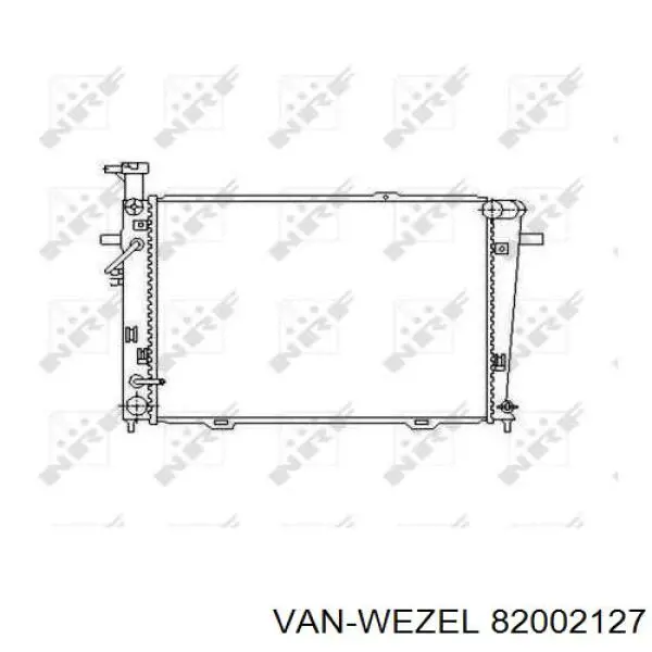 Радиатор 82002127 VAN Wezel