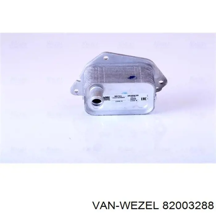 Масляный радиатор 82003288 VAN Wezel