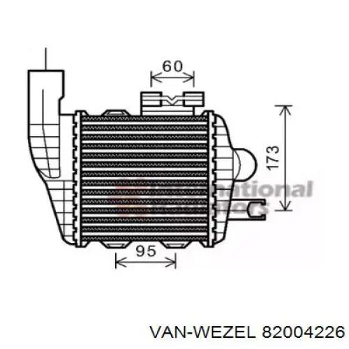 Интеркулер 82004226 VAN Wezel