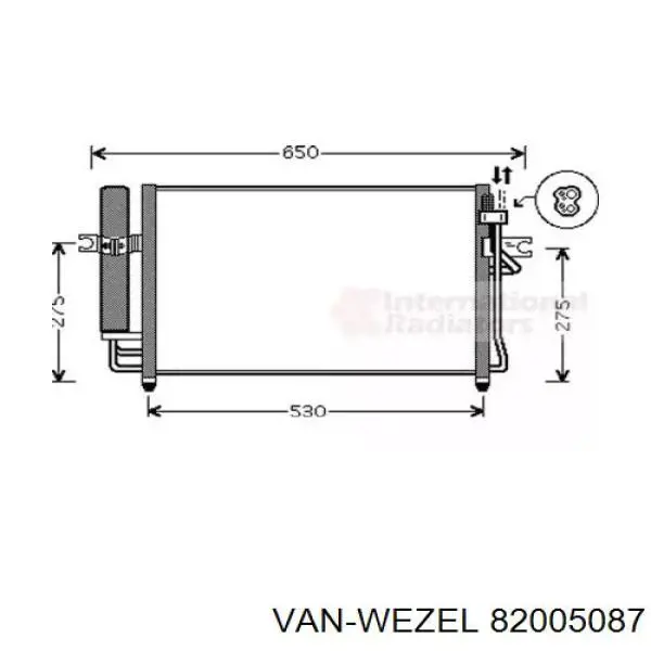 82005087 VAN Wezel Конденсатор