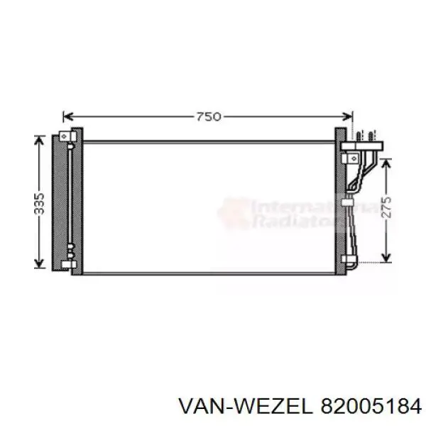 82005184 VAN Wezel Конденсатор