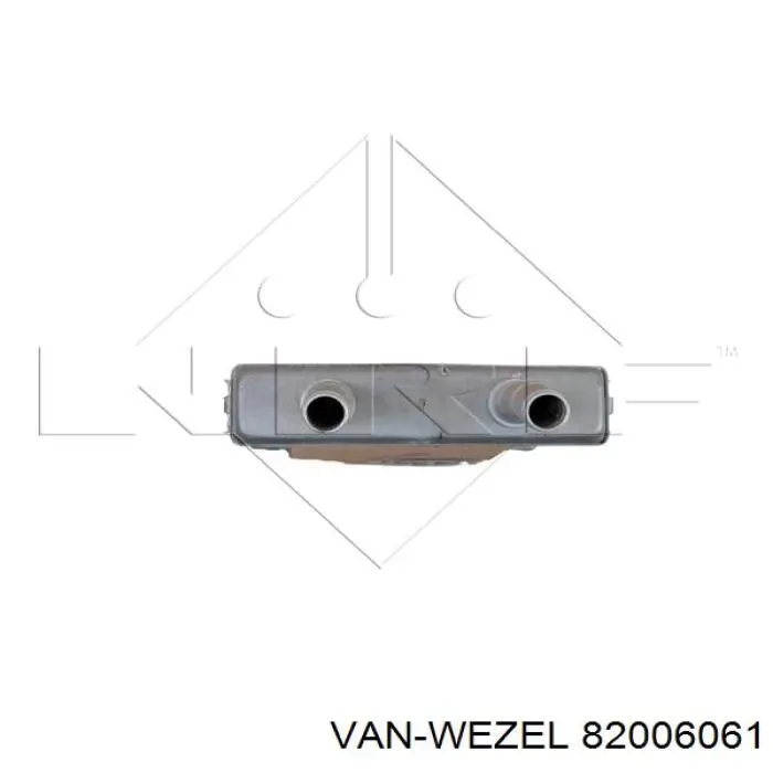 Радиатор печки (отопителя) VAN Wezel 82006061 цена, от 31.20 USD