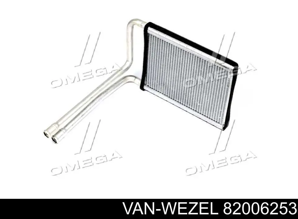 Радиатор печки 82006253 VAN Wezel