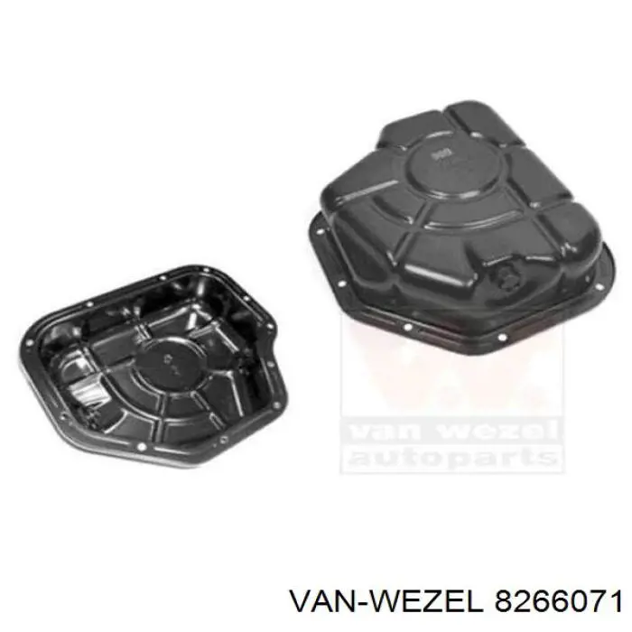 8266071 VAN Wezel panela de óleo de cárter do motor