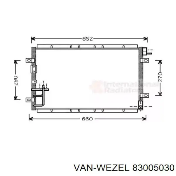 83005030 VAN Wezel Конденсатор
