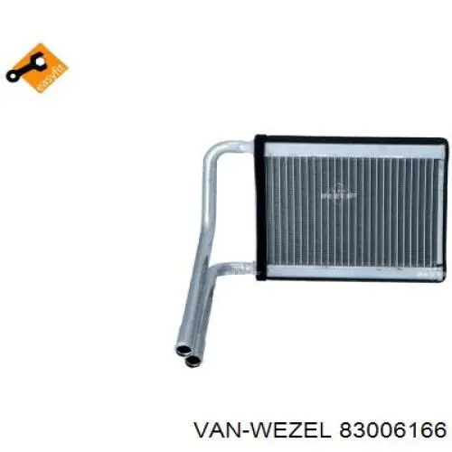 Радиатор печки 83006166 VAN Wezel