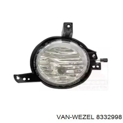 8332998 VAN Wezel luzes de nevoeiro direitas