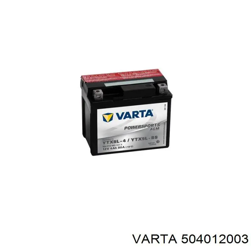 Аккумулятор Varta 504012003