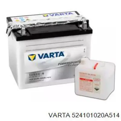 Купить Купить Аккумулятор Varta Емкость 24А/ч Напряжение 12В 524101020A514