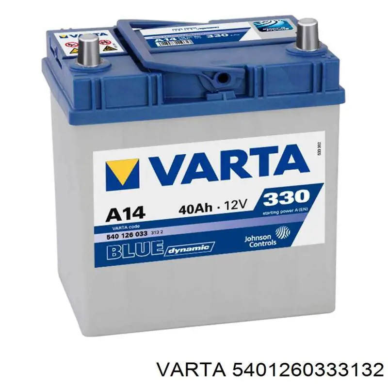 Аккумулятор Varta Blue Dynamic 40 А/ч 12 В B00 5401260333132