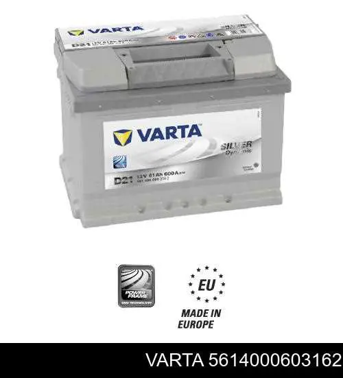 Аккумулятор Varta Silver Dynamic 61 А/ч 12 В B13 5614000603162