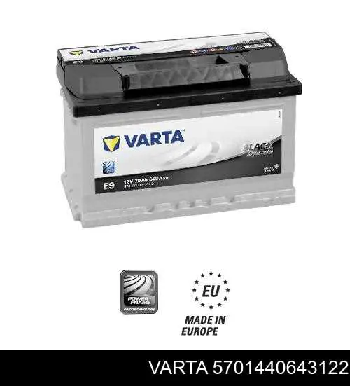 Аккумулятор Varta Black Dynamic 70 А/ч 12 В B13 5701440643122