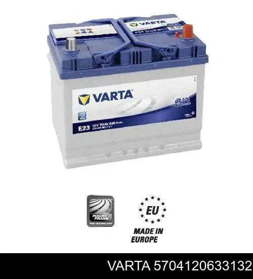 Аккумуляторная батарея (АКБ) Varta 5704120633132