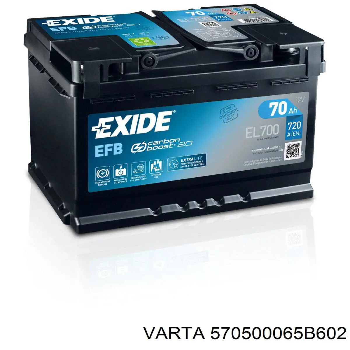 Аккумулятор Varta 570500065B602