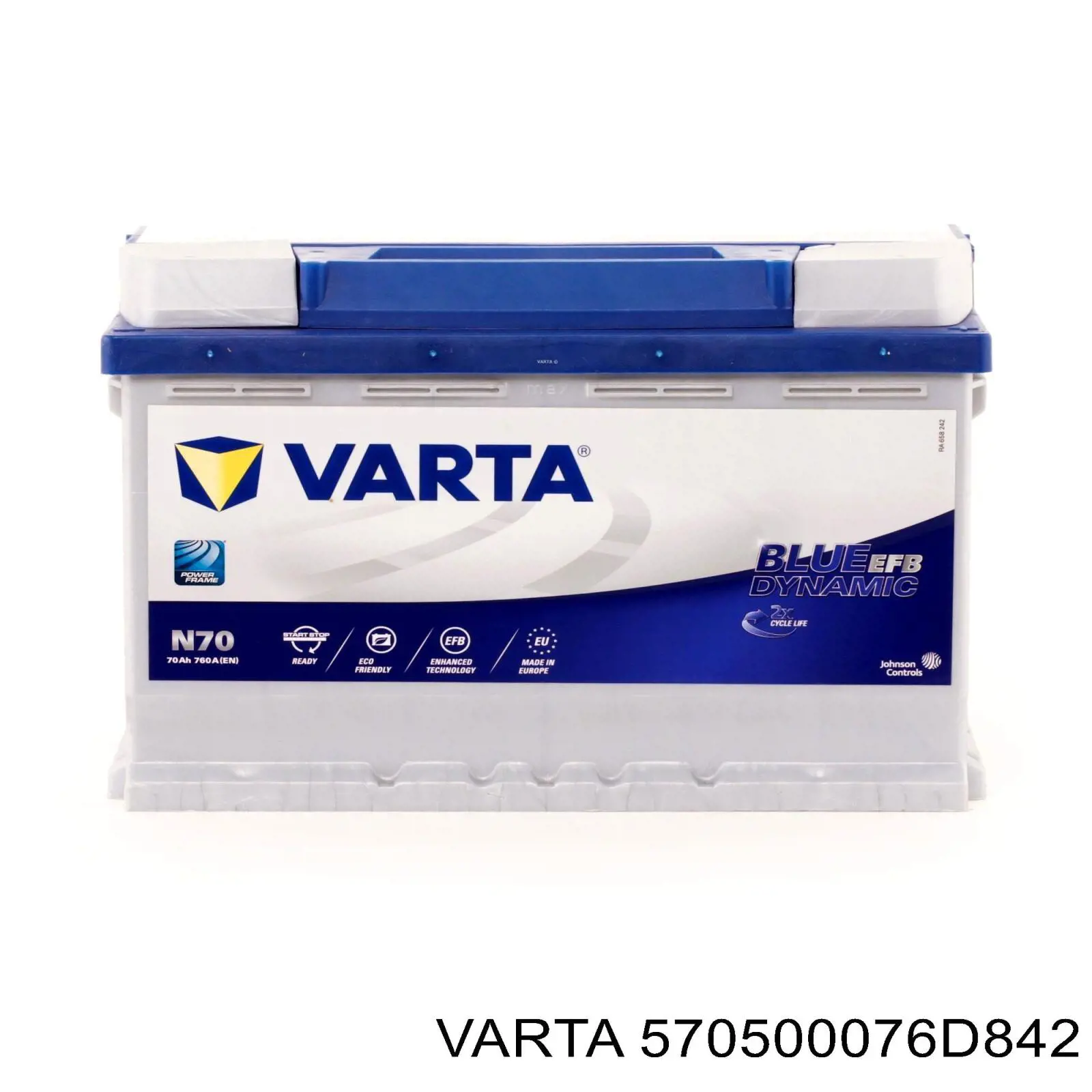 Аккумулятор автомобильный Varta 570500076D842 цена, от 104.11 USD