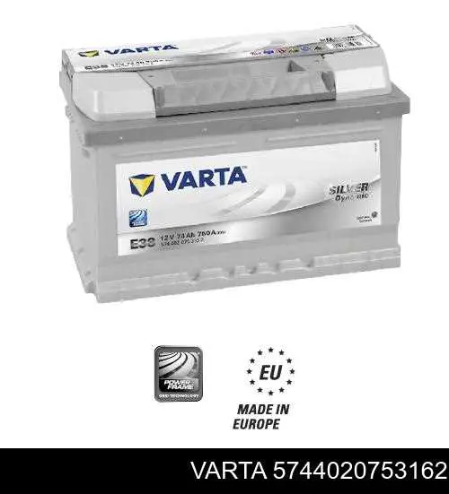 Аккумулятор Varta Silver Dynamic 74 А/ч 12 В B13 5744020753162