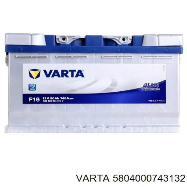 5804000743132 VARTA BLUE dynamic F16 F16 Batterie 12V 80Ah 740A