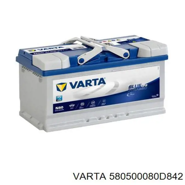 Аккумуляторная батарея (АКБ) VARTA 580500080D842