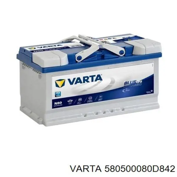Аккумулятор автомобильный Varta 580500080D842 цена, от 176.92 USD