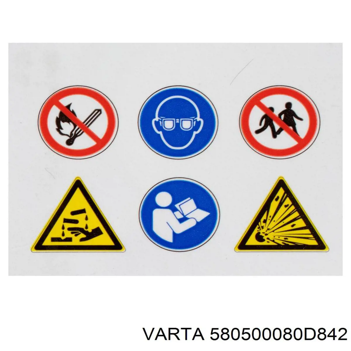 Купить 580500080D842 Varta Батарея аккумуляторная