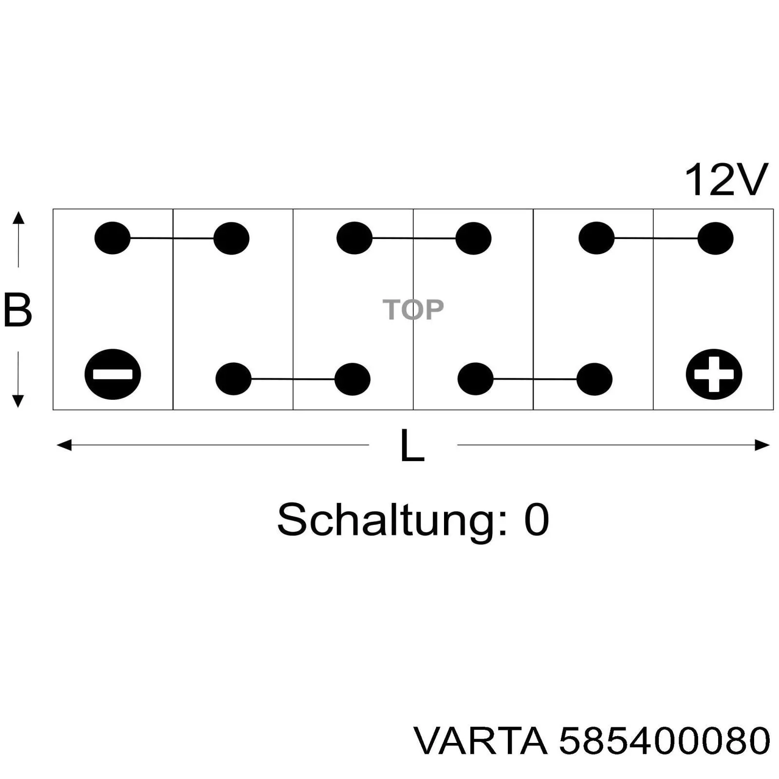 Купить Аккумулятор Varta 85 А/ч (585400080)