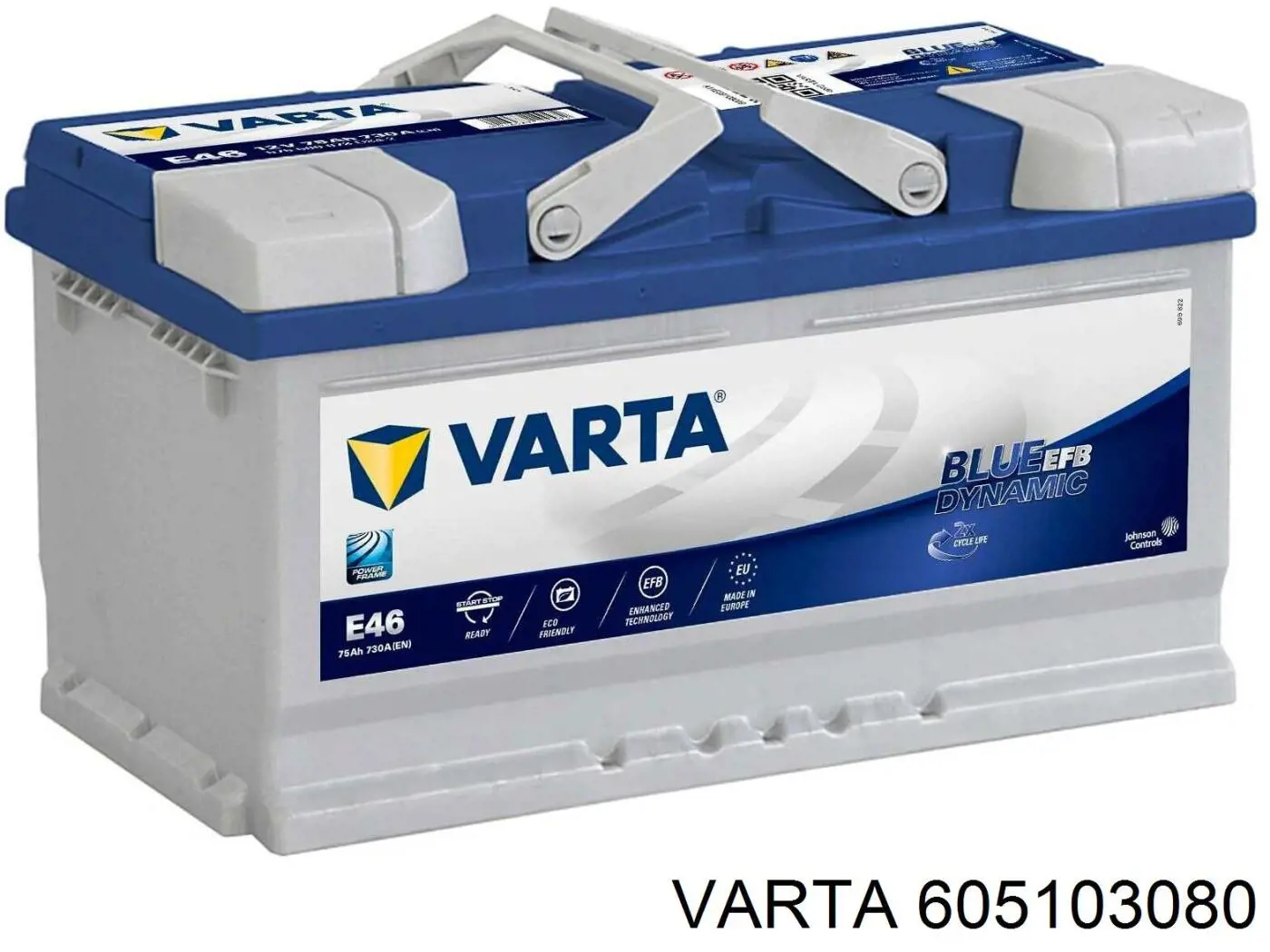 605 103 080 Varta bateria recarregável (pilha)