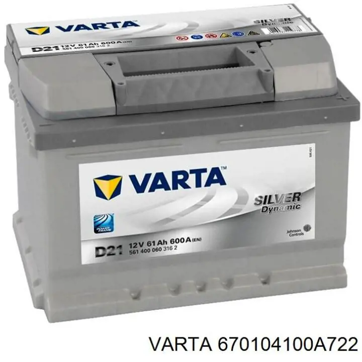 Аккумулятор 670104100A722 Varta