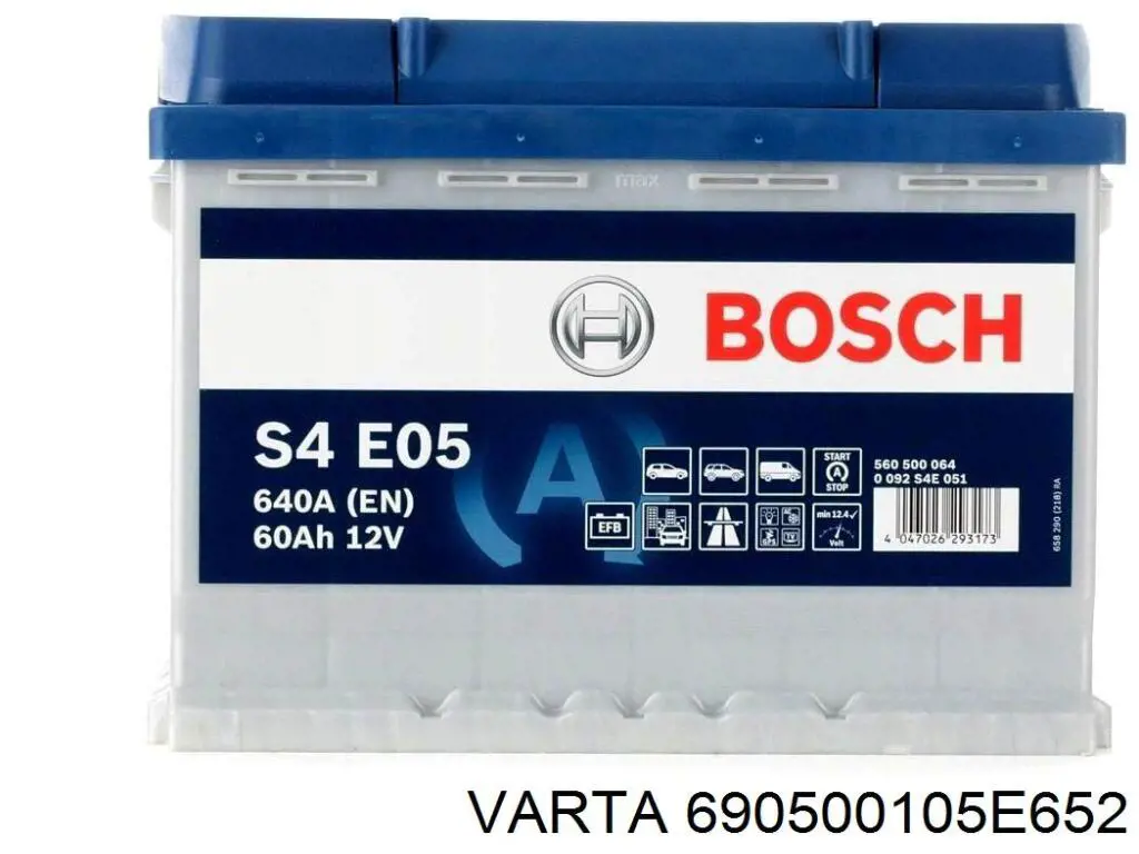 Аккумулятор автомобильный Varta 690500105E652 цена, от 301.14 USD