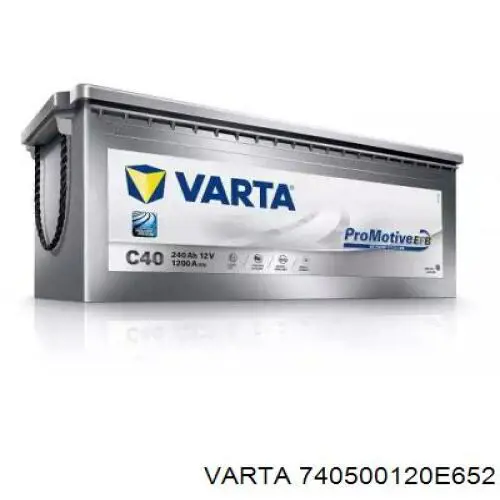 740500120E652 Varta bateria recarregável (pilha)
