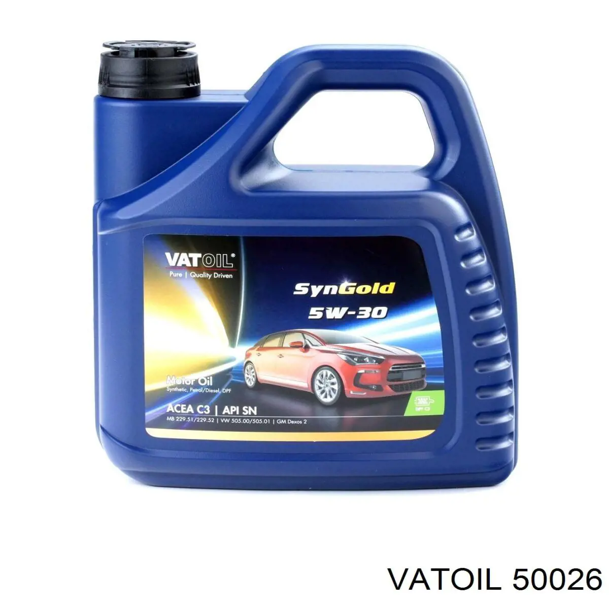 Моторное масло Vatoil SynGold 5W-30 Синтетическое 4л (50026)