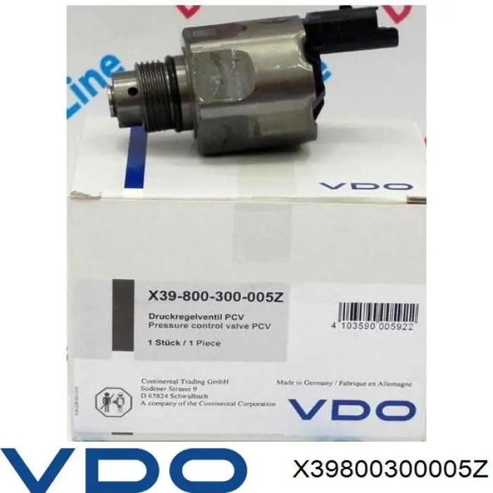 X39800300005Z VDO/Siemens клапан регулировки давления (редукционный клапан