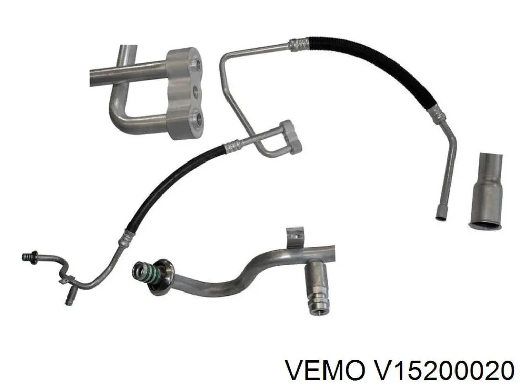 V15200020 Vemo шланг кондиционера, от компрессора к радиатору
