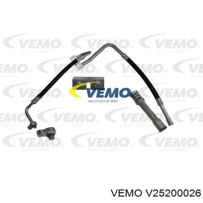 v25-20-0026 Vemo шланг кондиционера, от компрессора к радиатору