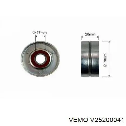 Купить V25200041 Vemo Шланг кондиционера, от компрессора к радиатору