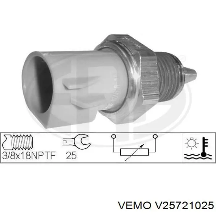 Датчик температуры охлаждающей жидкости V25721025 Vemo