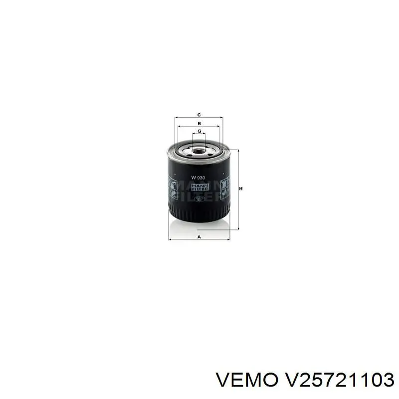 V25721103 Vemo sensor de pressão de combustível