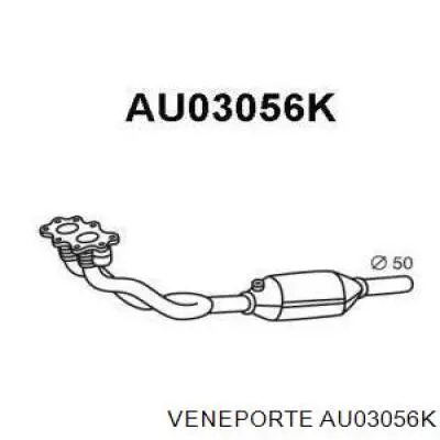 AU03056K Veneporte труба приемная (штаны глушителя передняя)