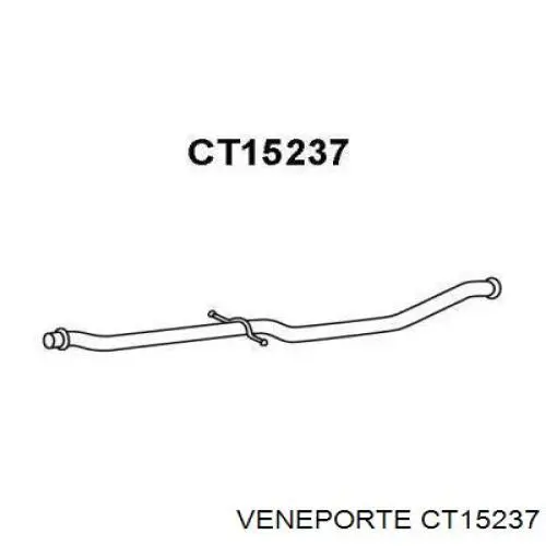 Глушитель, центральная часть CT15237 Veneporte