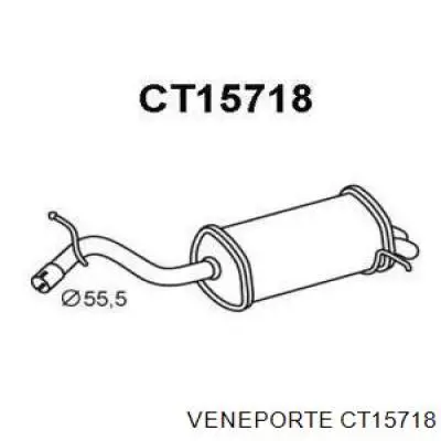 Глушитель задний CT15718 Veneporte