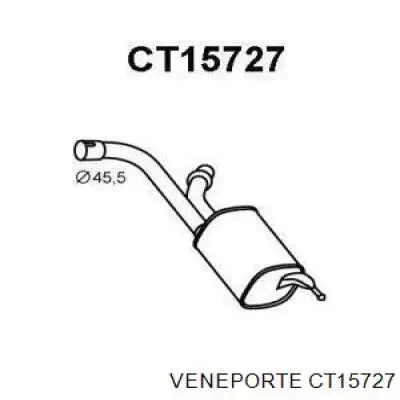 Глушитель, задняя часть CT15727 Veneporte