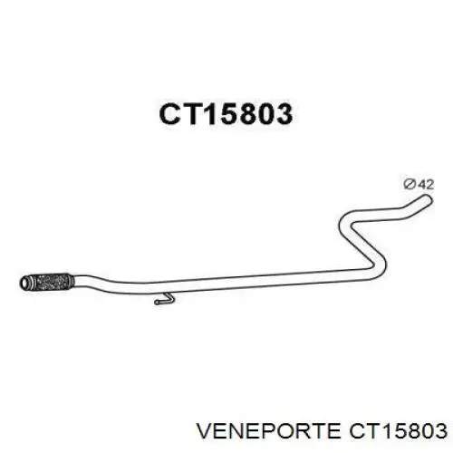 CT15803 Veneporte silenciador, parte central