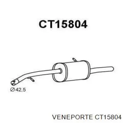 CT15804 Veneporte silenciador, parte traseira